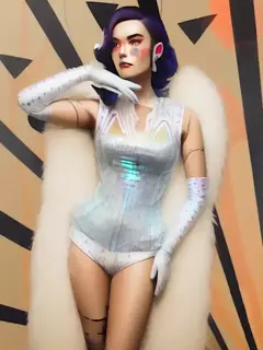 Neon Operator Pin-Up - V13