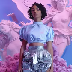 Blue Pink Girl - AI